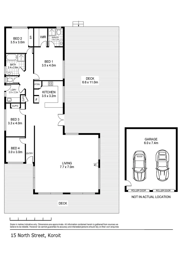 Floorplan of Homely house listing, 15 North Street, Koroit VIC 3282