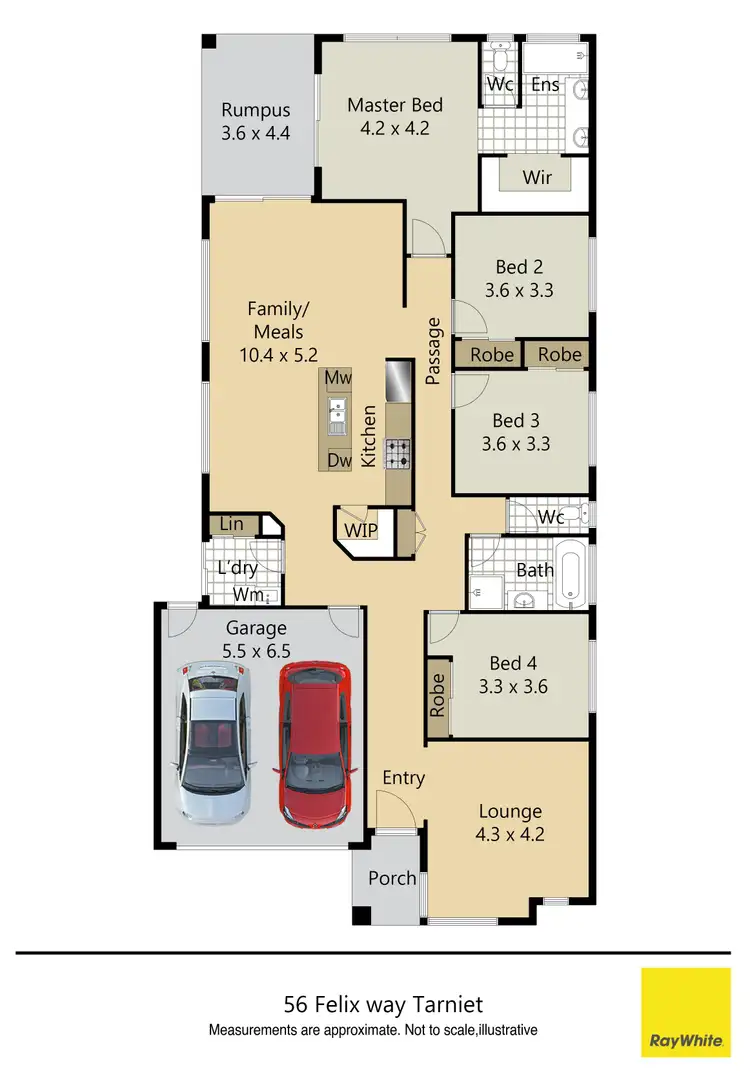 Floorplan of Homely house listing, 56 Felix Way, Tarneit VIC 3029