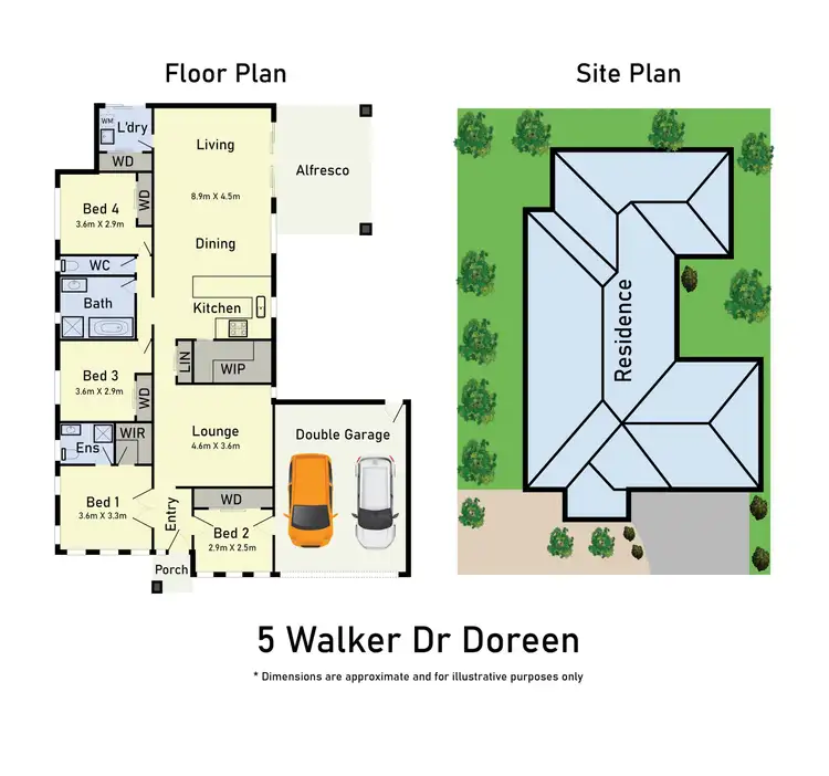 Floorplan of Homely house listing, 5 Walker Drive, Doreen VIC 3754