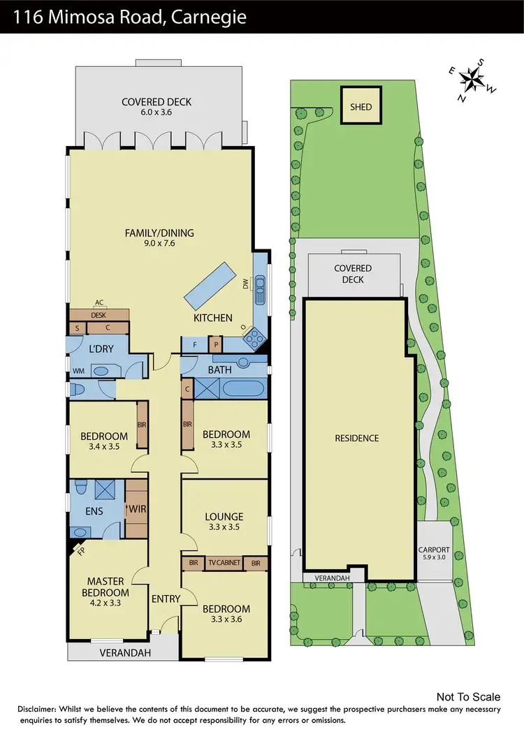 Floorplan of Homely house listing, 116 Mimosa Road, Carnegie VIC 3163