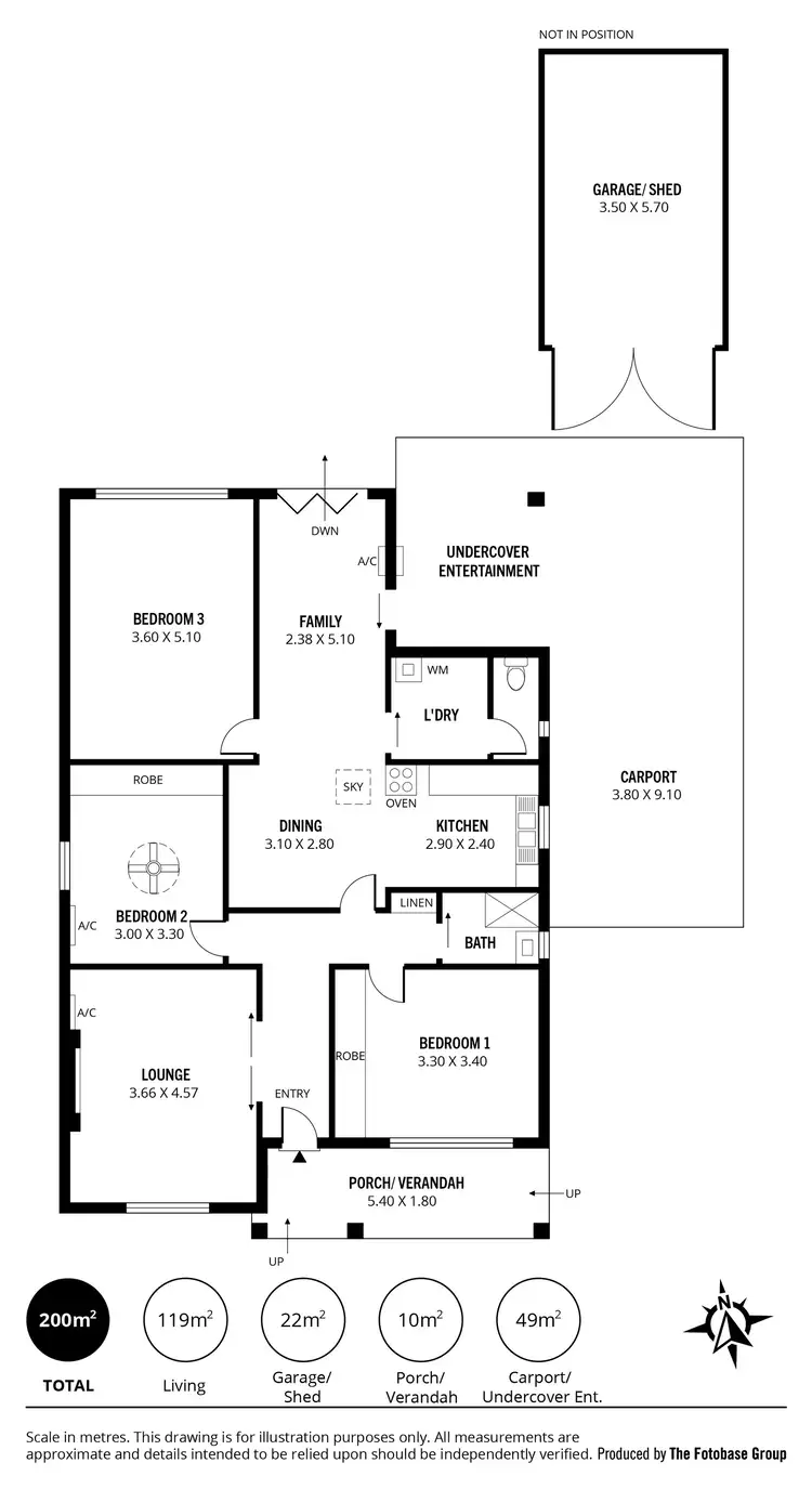 Floorplan of Homely house listing, 22 Harley Road, Croydon Park SA 5008