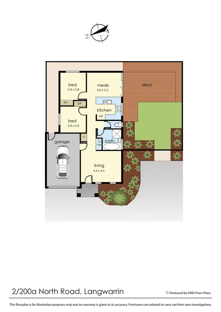 Floorplan of Homely unit listing, 2/200a North Road, Langwarrin VIC 3910