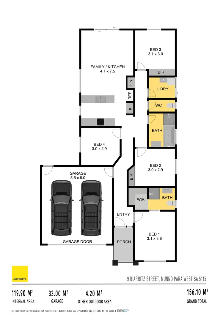 Floorplan of Homely house listing, 9 Biarritz Street, Munno Para West SA 5115