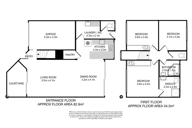 Floorplan of Homely townhouse listing, 1/3 Purser Street, Salamander Bay NSW 2317