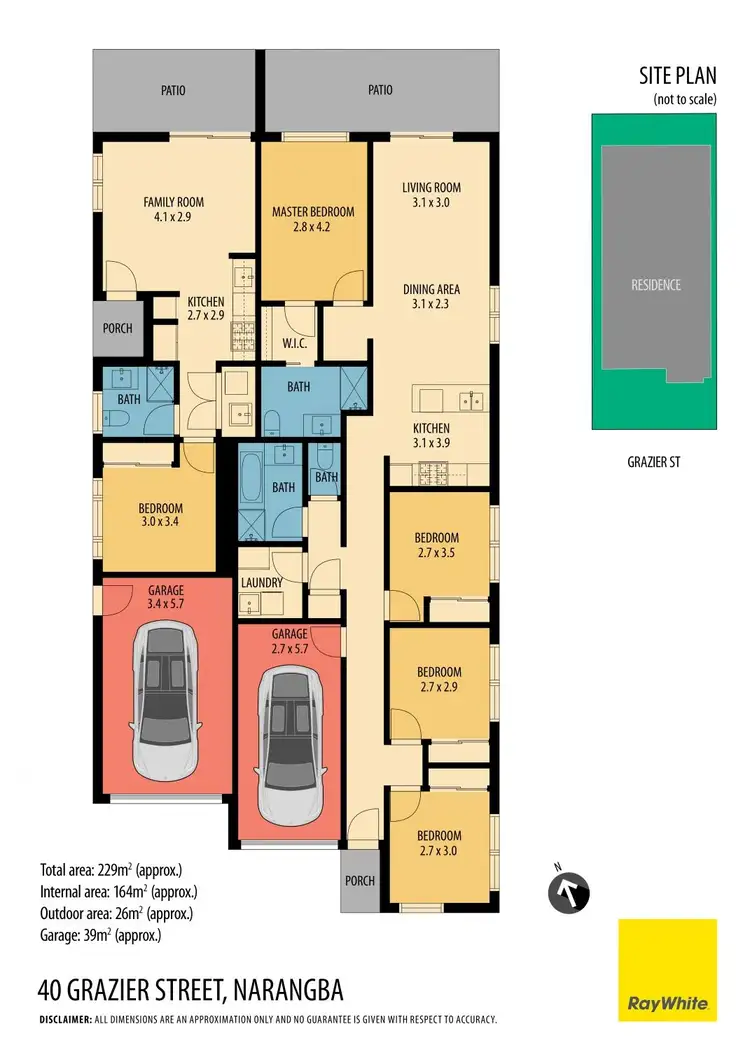 Floorplan of Homely semi-detached listing, 2/40 Grazier Street, Narangba QLD 4504
