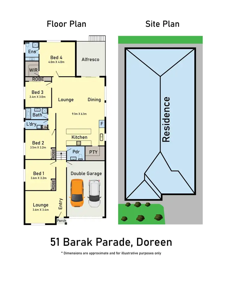 Floorplan of Homely house listing, 51 Barak Parade, Doreen VIC 3754