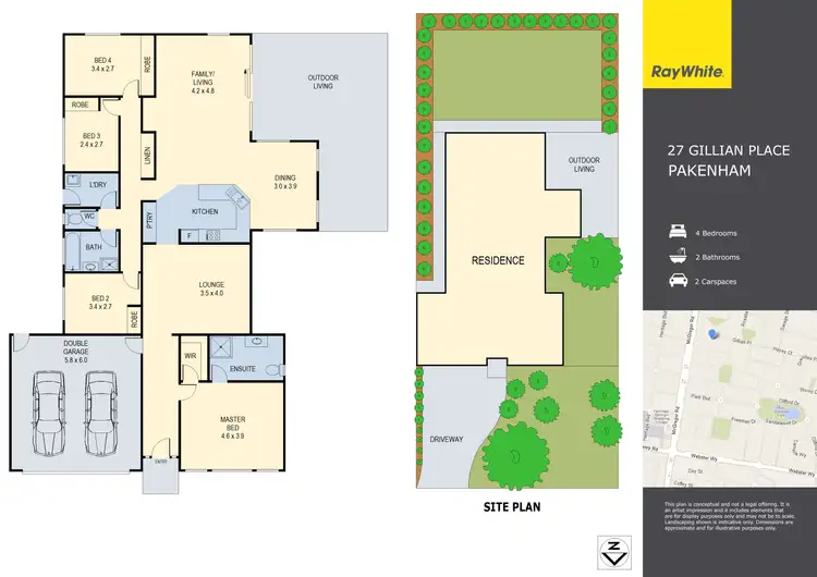 Floorplan of Homely house listing, 27 Gillian Place, Pakenham VIC 3810