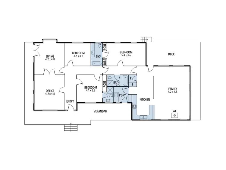 Floorplan of Homely rural property listing, 118 Berrys Lane, Longwood VIC 3665