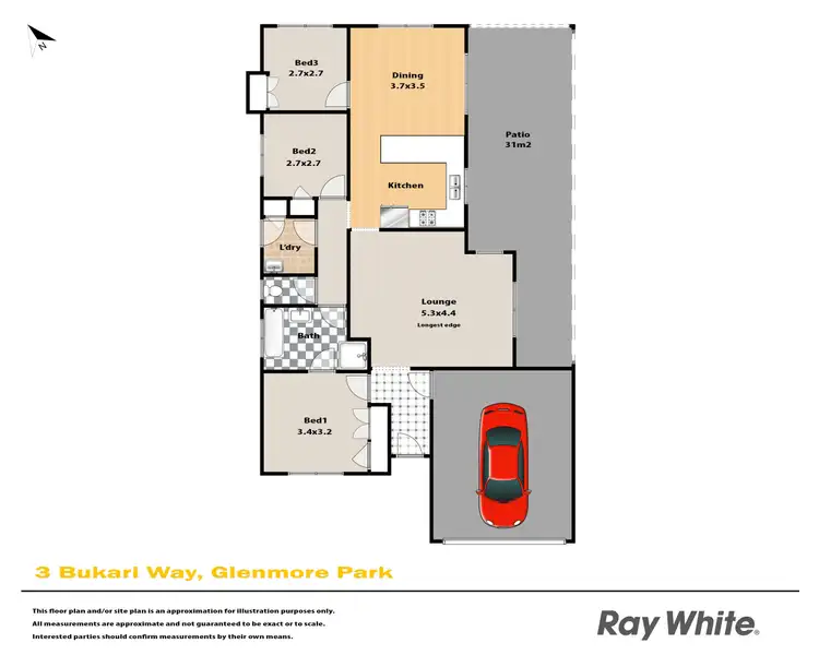 Floorplan of Homely house listing, 3 Bukari Way, Glenmore Park NSW 2745