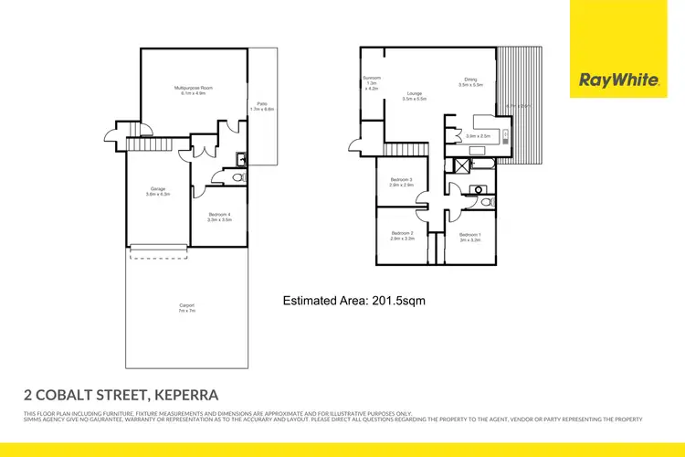 Floorplan of Homely house listing, 2 Cobalt Street, Keperra QLD 4054