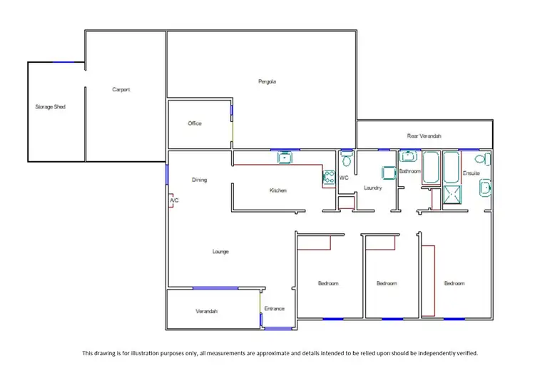 Floorplan of Homely house listing, 13 Patterson Street, Bordertown SA 5268