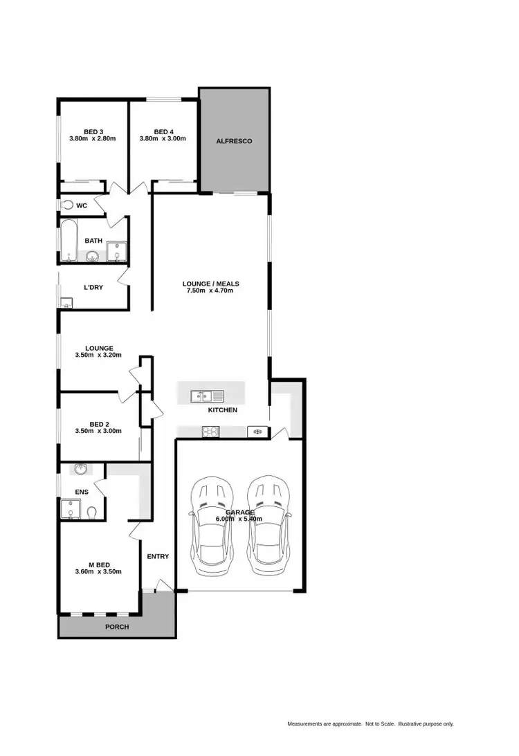 Floorplan of Homely house listing, 81 Cuthbert Street, Killara VIC 3691