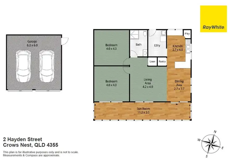 Floorplan of Homely house listing, 2 Hayden Street, Crows Nest QLD 4355