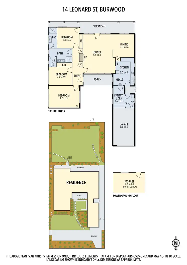 Floorplan of Homely house listing, 14 Leonard Street, Burwood VIC 3125
