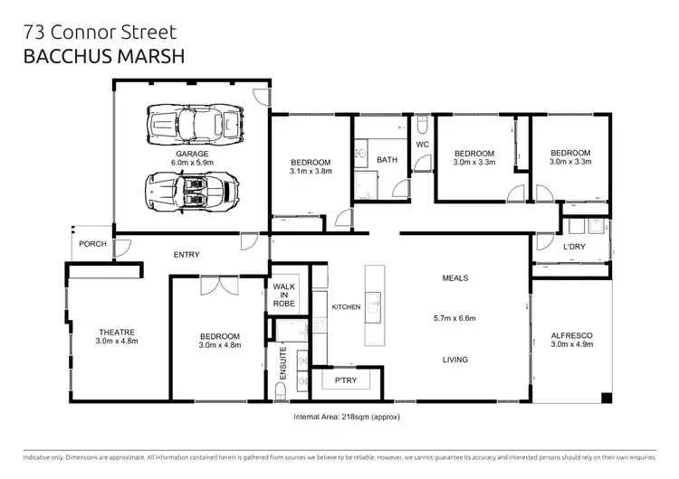 Floorplan of Homely house listing, 73 Connor Street, Bacchus Marsh VIC 3340