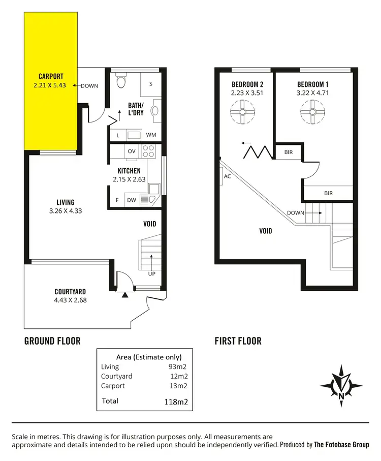 Floorplan of Homely townhouse listing, 3/147 Gilles Street, Adelaide SA 5000