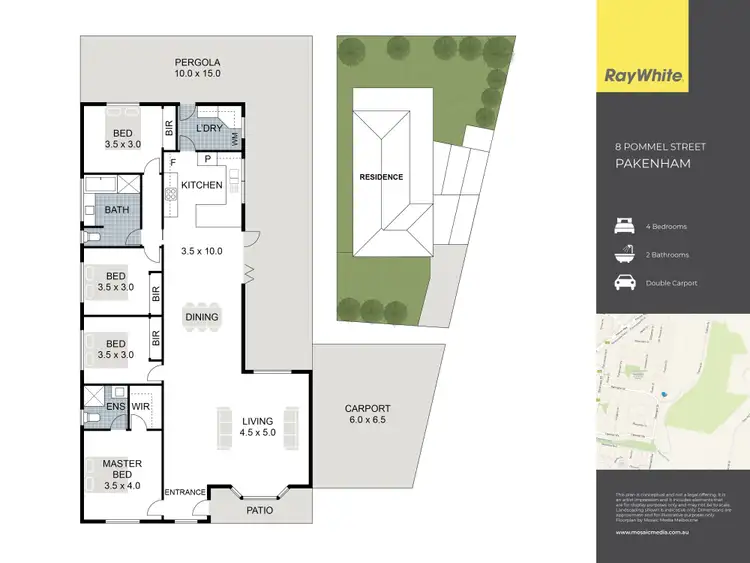 Floorplan of Homely house listing, 8 Pommel Street, Pakenham VIC 3810