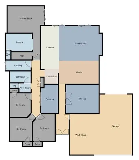 Floorplan of Homely house listing, 16 Waterview Way, Singleton WA 6175
