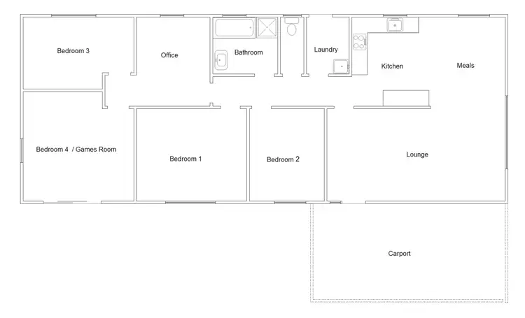 Floorplan of Homely house listing, 2-4 Melvyn Street, Bordertown SA 5268