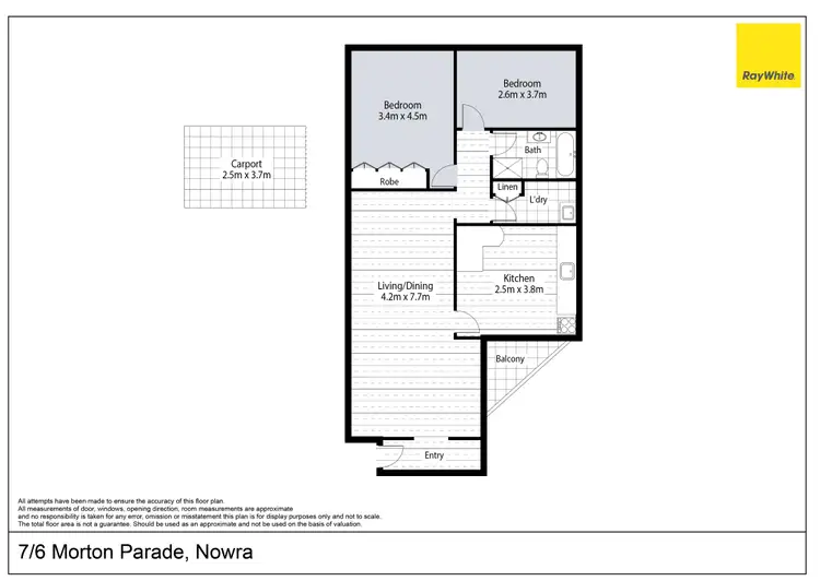 Floorplan of Homely unit listing, 7/6 Morton Parade, Nowra NSW 2541