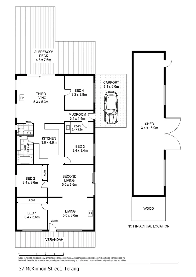 Floorplan of Homely house listing, 37 McKinnon Street, Terang VIC 3264