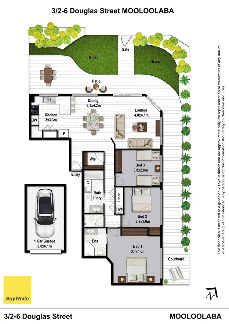 Floorplan of Homely unit listing, 3/2-6 Douglas Street, Mooloolaba QLD 4557