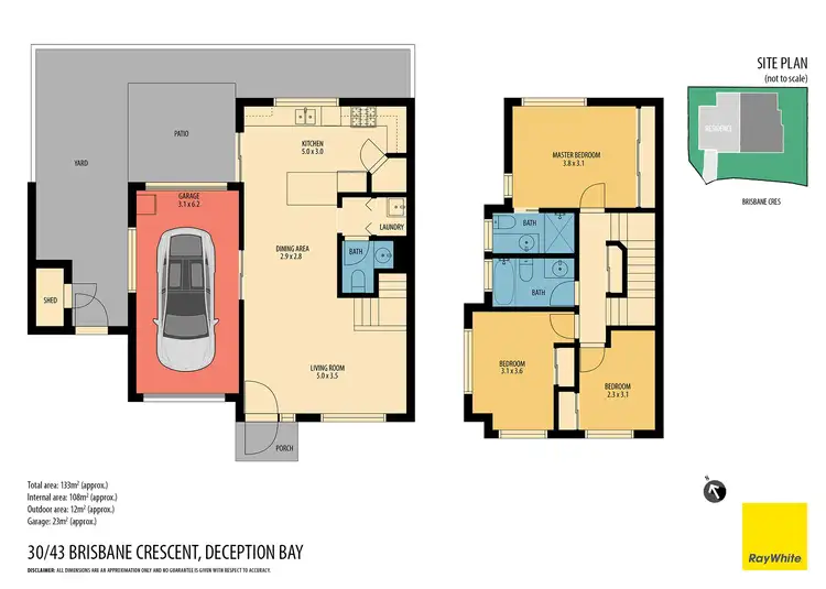 Floorplan of Homely townhouse listing, 30/43-55 Brisbane Crescent, Deception Bay QLD 4508