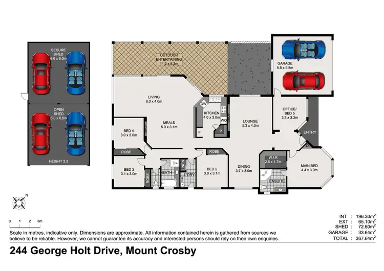 Floorplan of Homely rural property listing, 244 George Holt Drive, Mount Crosby QLD 4306