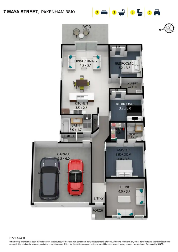 Floorplan of Homely house listing, 7 Maya Street, Pakenham VIC 3810