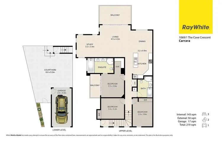 Floorplan of Homely house listing, 1069/1 The Cove Crescent, Carrara QLD 4211