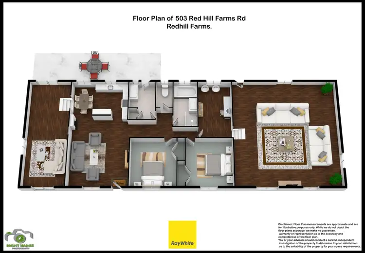 Floorplan of Homely rural property listing, 503 Red Hill Farms Road, Redhill Farms QLD 4671