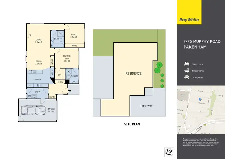 Floorplan of Homely unit listing, 7/76 Murphy Road, Pakenham VIC 3810