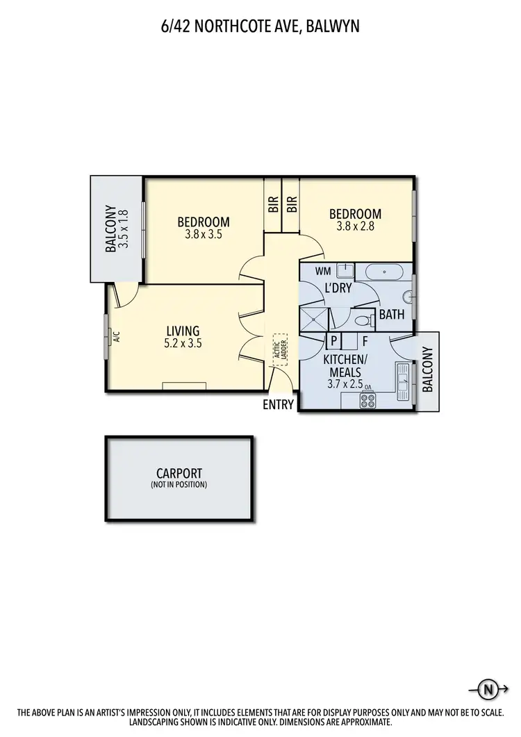 Floorplan of Homely unit listing, 6/42 Northcote Avenue, Balwyn VIC 3103