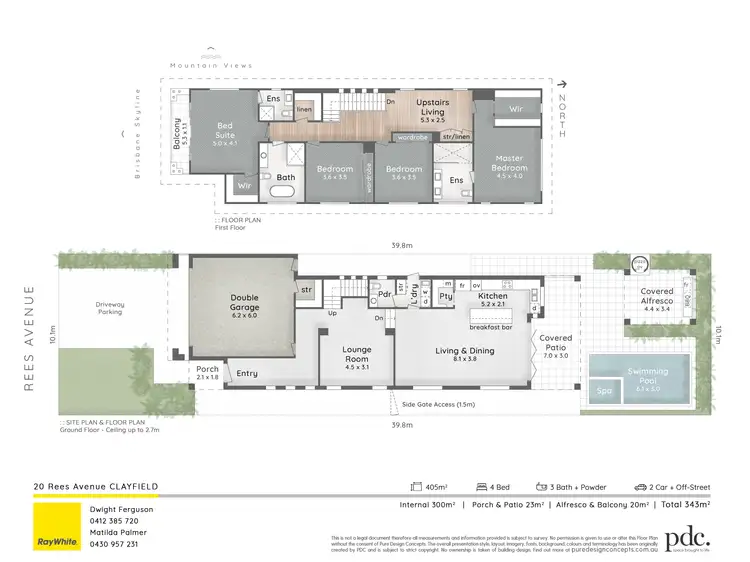 Floorplan of Homely house listing, 20 Rees Avenue, Clayfield QLD 4011