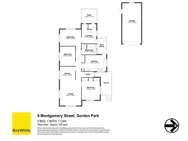Floorplan of Homely house listing, 9 Montgomery Street, Gordon Park QLD 4031