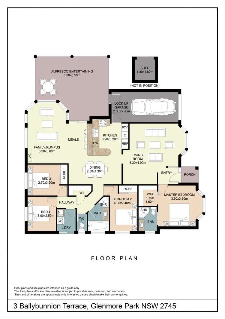 Floorplan of Homely house listing, 3 Ballybunnion Terrace, Glenmore Park NSW 2745