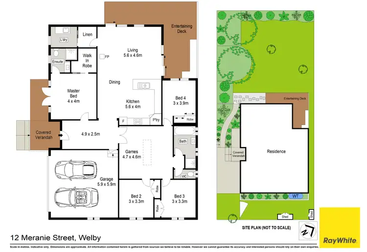 Floorplan of Homely house listing, 12 Meranie Street, Welby NSW 2575