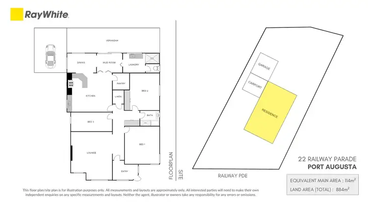 Floorplan of Homely house listing, 22 Railway Parade, Port Augusta SA 5700