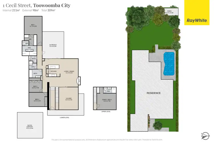 Floorplan of Homely house listing, 1 Cecil Street, Toowoomba City QLD 4350