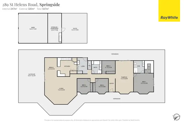 Floorplan of Homely rural property listing, 289 Saint Helens Road, Yarranlea QLD 4356
