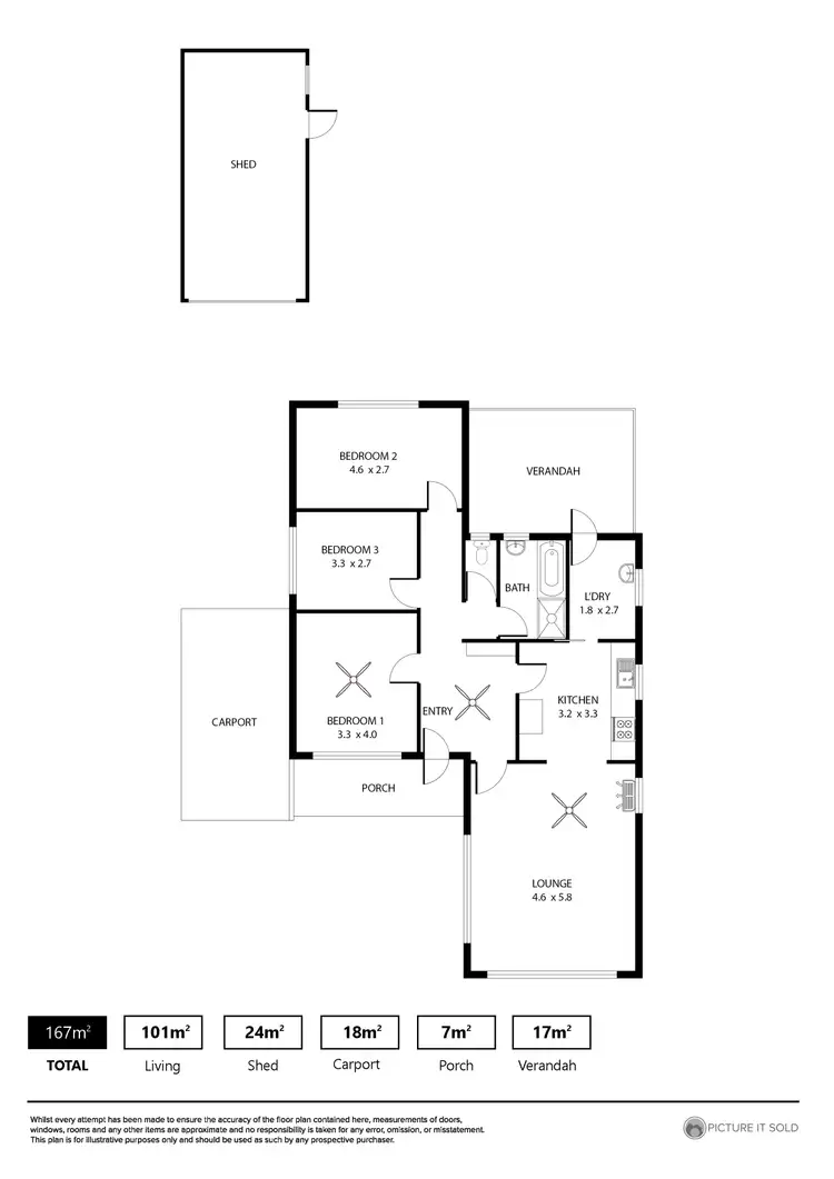 Floorplan of Homely house listing, 22 Windsor Avenue, Clearview SA 5085
