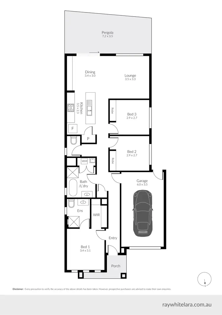 Floorplan of Homely house listing, 6 Aria Close, Lara VIC 3212