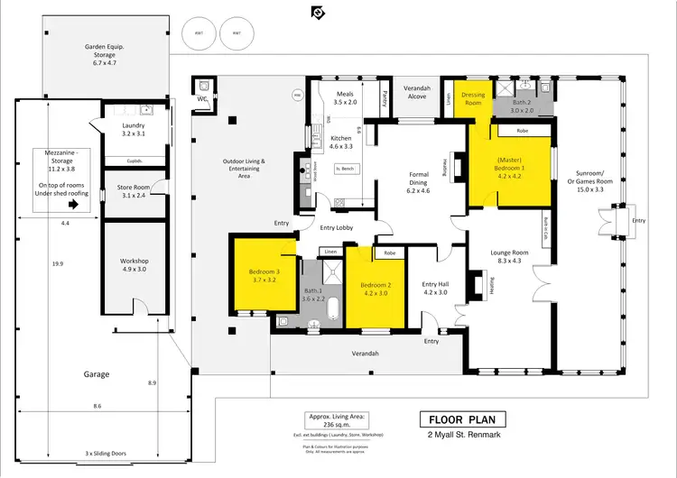 Floorplan of Homely house listing, 2 Myall Street, Renmark SA 5341