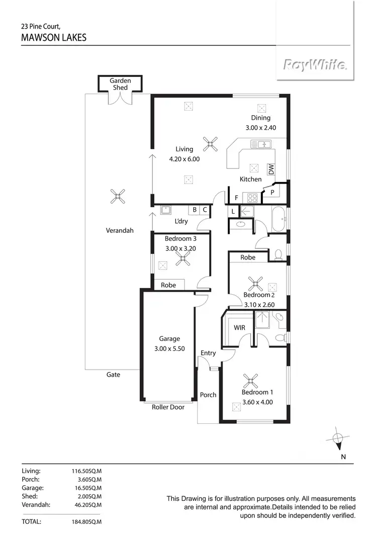 Floorplan of Homely house listing, 23 Pine Court, Mawson Lakes SA 5095