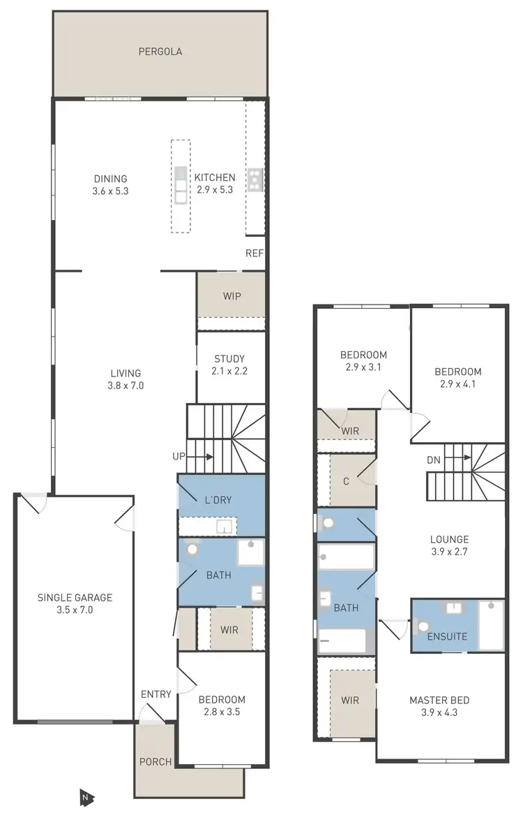 Floorplan of Homely house listing, 46A Wedge Street, Werribee VIC 3030