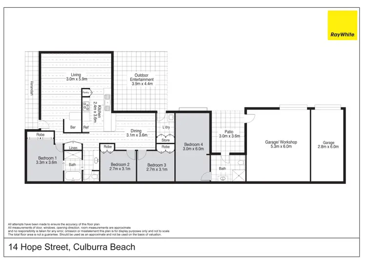 Floorplan of Homely house listing, 14 Hope Street, Culburra Beach NSW 2540