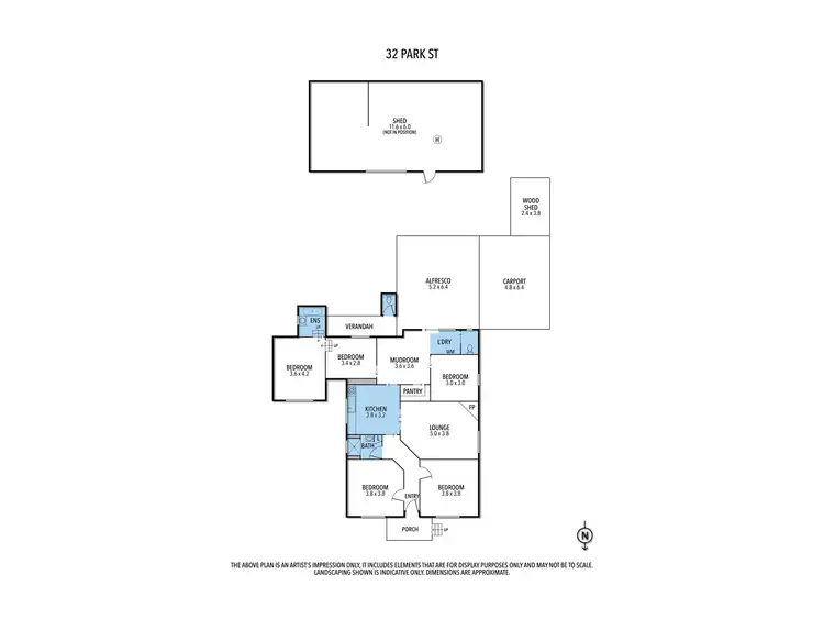 Floorplan of Homely house listing, 32 Park Street, Seymour VIC 3660