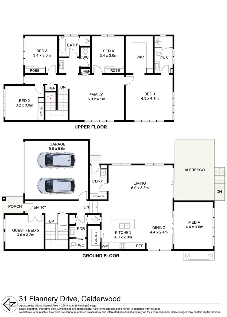 Floorplan of Homely house listing, 31 Flannery Drive, Calderwood NSW 2527