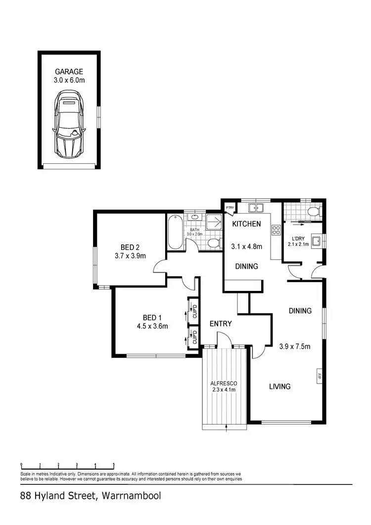 Floorplan of Homely house listing, 88 Hyland Street, Warrnambool VIC 3280