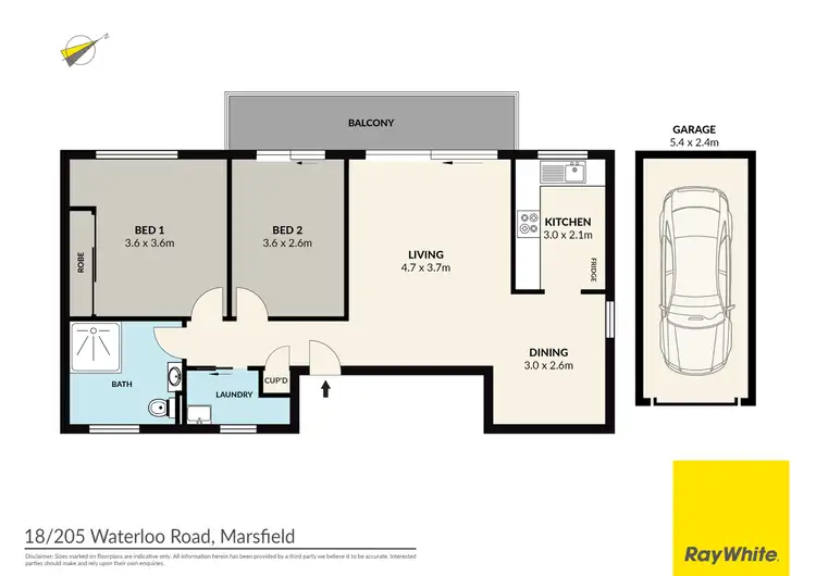 Floorplan of Homely apartment listing, 18/205 Waterloo Road, Marsfield NSW 2122
